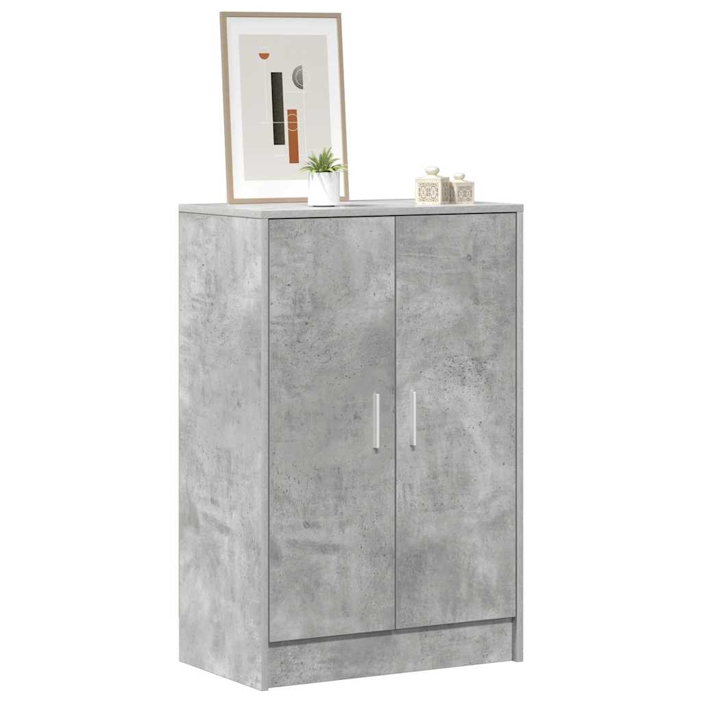vidaXL Shoe cabinets 60 x 35 x 92 cm Concrete Grey Shoes 4