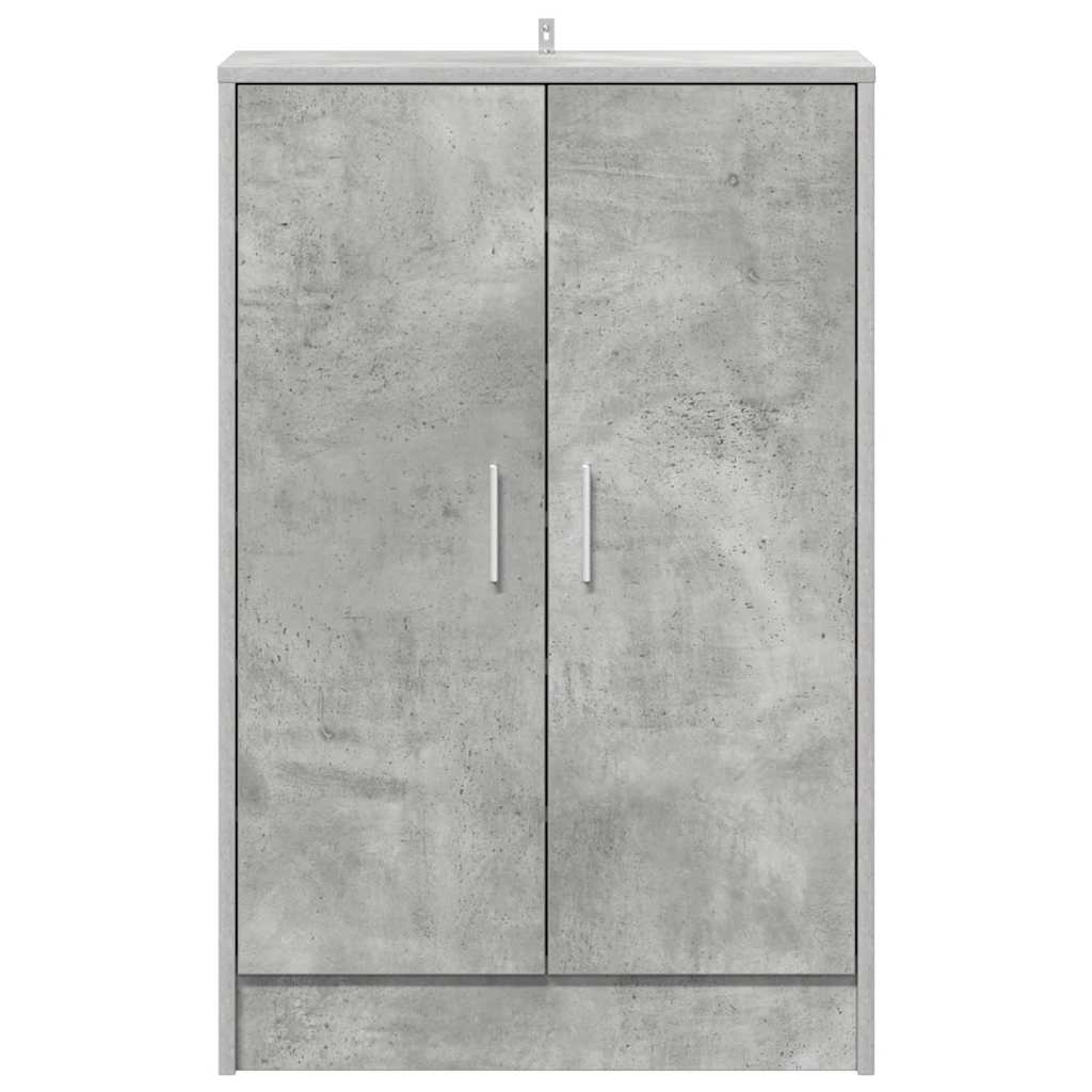 vidaXL Shoe cabinets 60 x 35 x 92 cm Concrete Grey Shoes 5