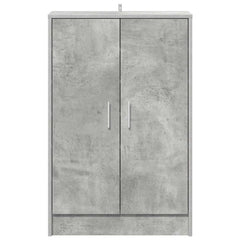 vidaXL Shoe cabinets 60 x 35 x 92 cm Concrete Grey Shoes 5
