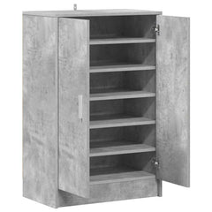 vidaXL Shoe cabinets 60 x 35 x 92 cm Concrete Grey Shoes 6
