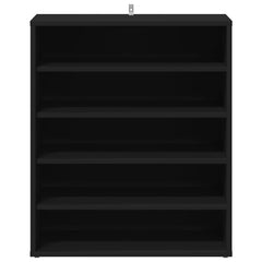 vidaXL Shoe cabinets 60 x 35 x 70 cm Black 5 shelves for shoes 5