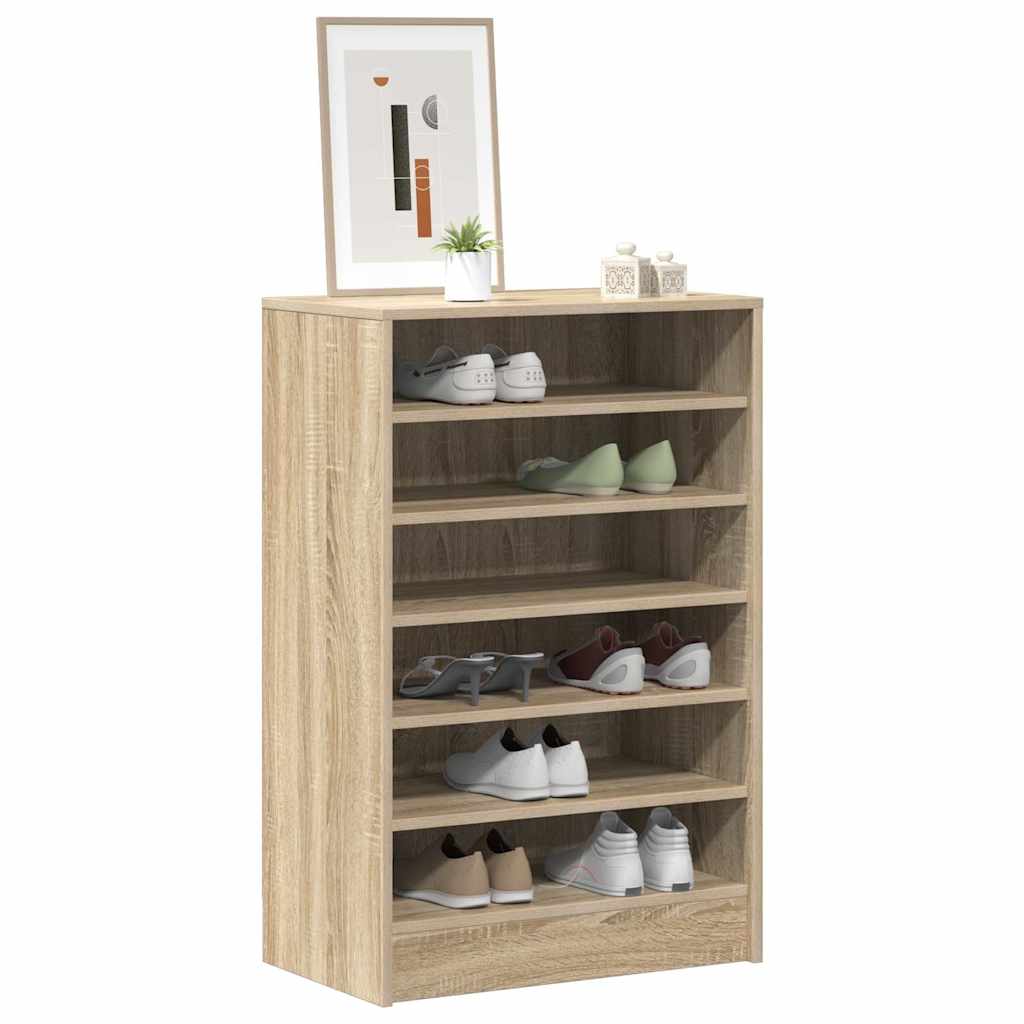 vidaXL Shoe cabinets 60 x 35 x 92 cm Sonoma Oak 7 Shelves 4
