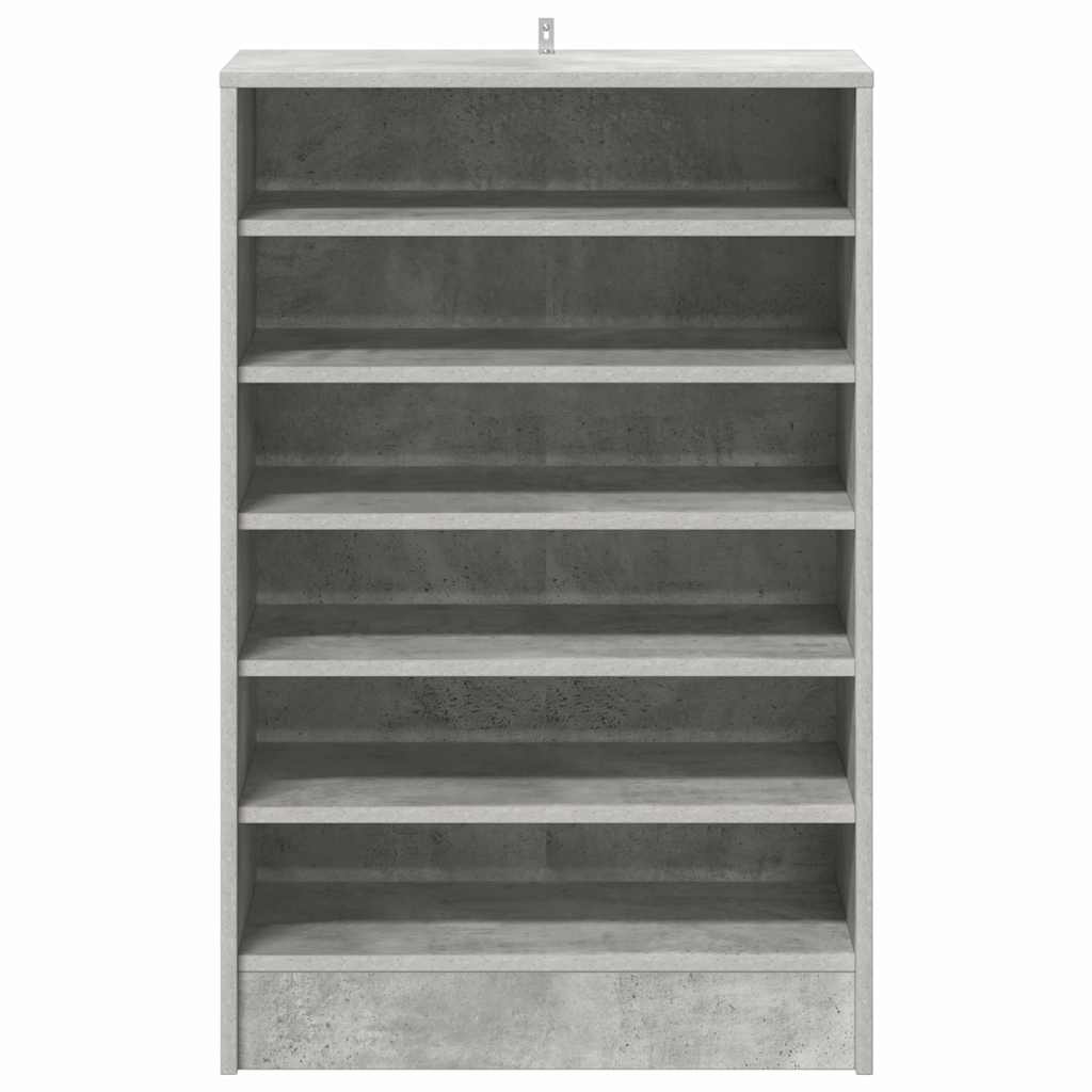 vidaXL Shoe cabinets 60 x 35 x 92 cm Concrete Grey 7 shelves 5