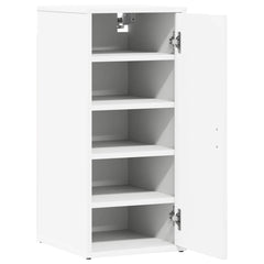 vidaXL Shoe Cabinets 2 pcs White 32x35x70 cm Engineered Wood 4