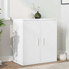 vidaXL Shoe Cabinets 2 pcs White 32x35x70 cm Engineered Wood 1