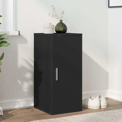 vidaXL Shoe Cabinet Black 32x35x70 cm Engineered Wood 1