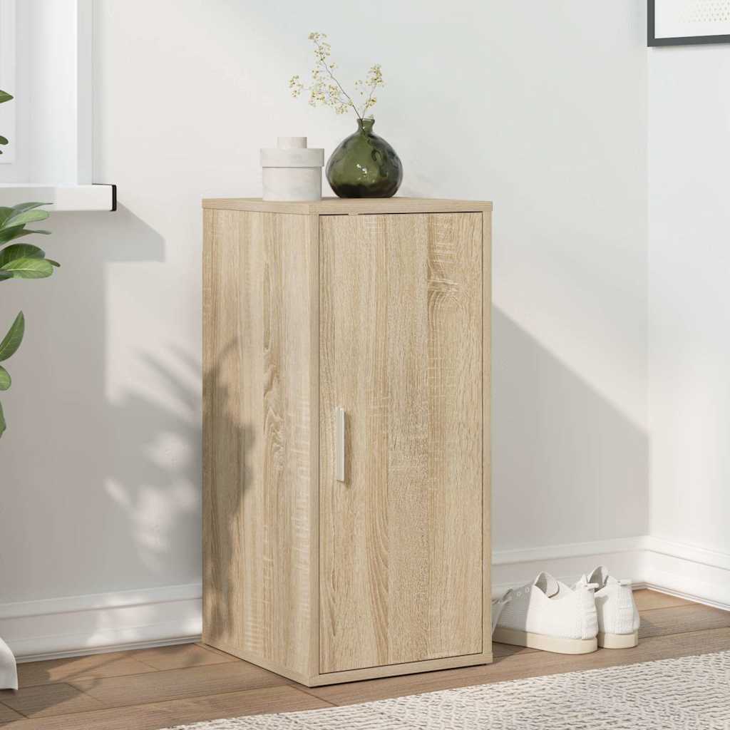 vidaXL Shoe Cabinet Sonoma Oak 32x35x70 cm Engineered Wood 1