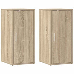 vidaXL Shoe Cabinets 2 pcs Sonoma Oak 32x35x70 cm Engineered Wood 2