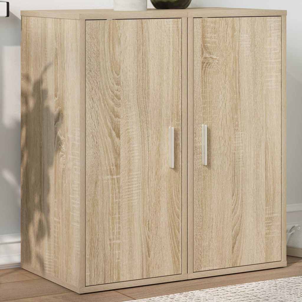 vidaXL Shoe Cabinets 2 pcs Sonoma Oak 32x35x70 cm Engineered Wood 3