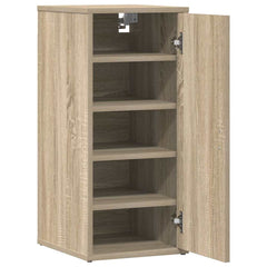 vidaXL Shoe Cabinets 2 pcs Sonoma Oak 32x35x70 cm Engineered Wood 4
