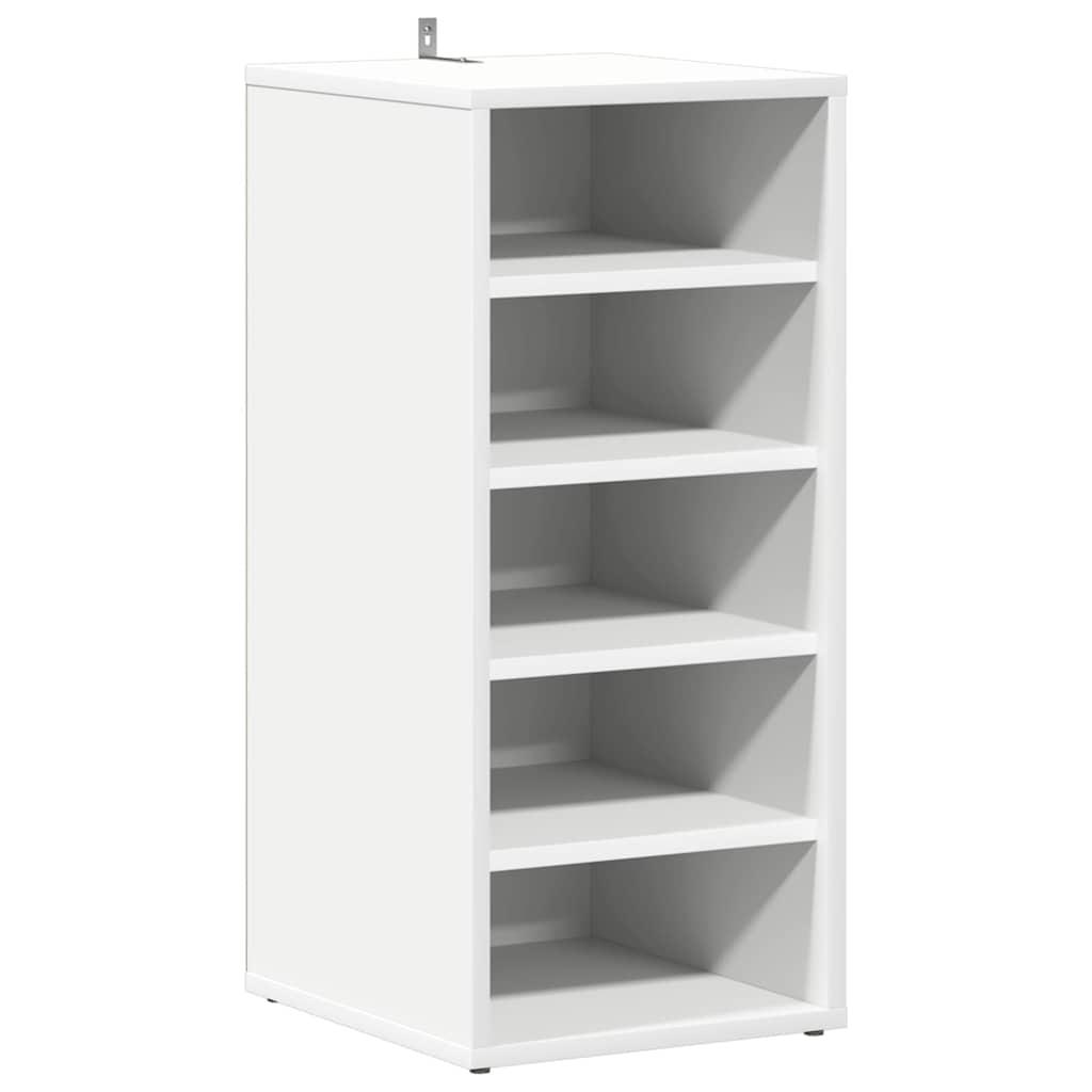 vidaXL Shoe cabinets 31.5 x 35 x 70 cm White 5 pairs of shoes each 6