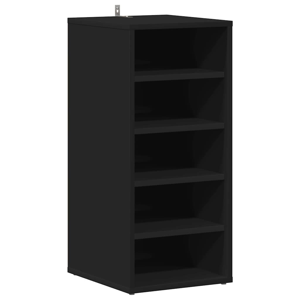 vidaXL Shoe cabinets 31.5 x 35 x 70 cm Black 5 pairs of shoes 2