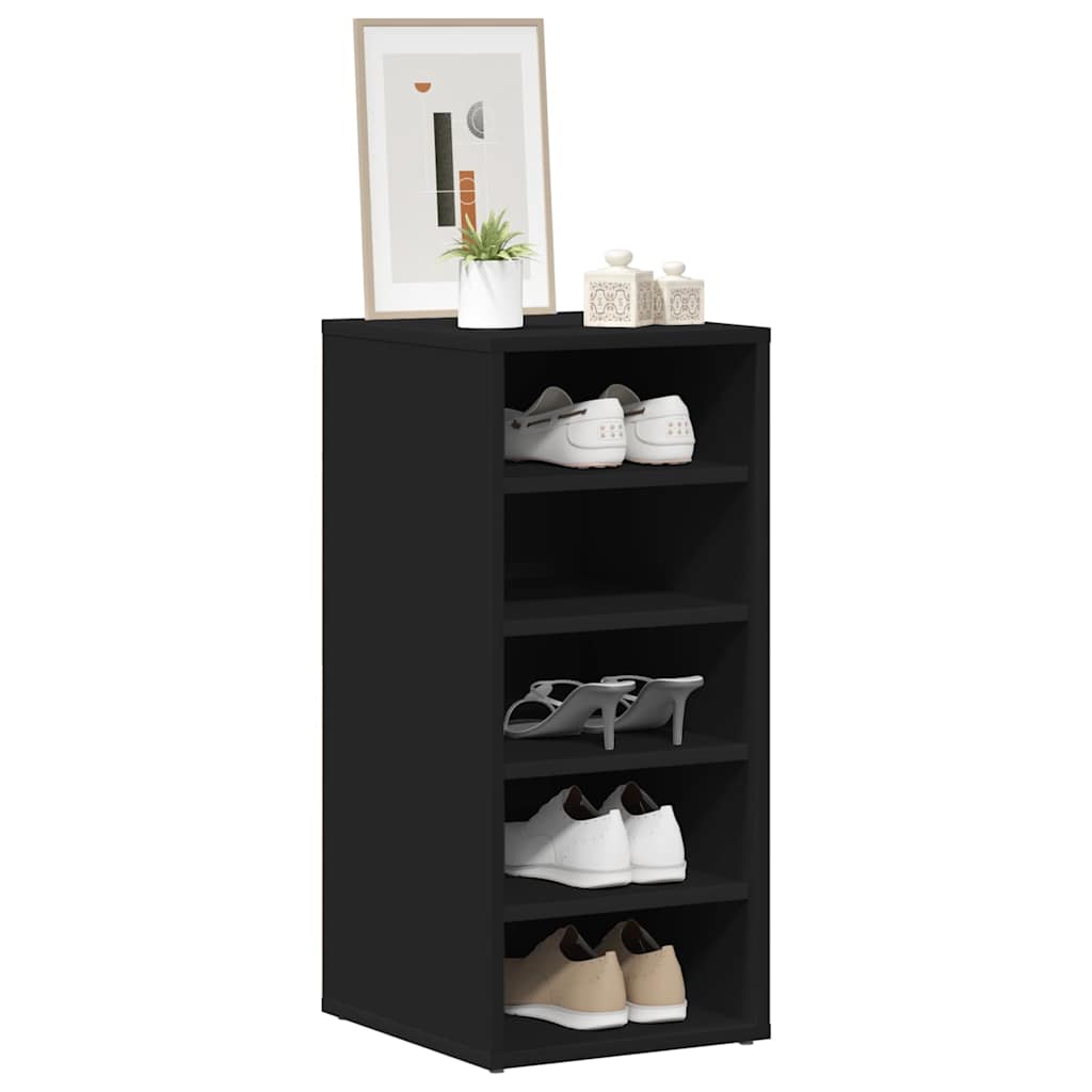 vidaXL Shoe cabinets 31.5 x 35 x 70 cm Black 5 pairs of shoes 3