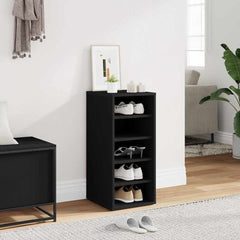 vidaXL Shoe cabinets 31.5 x 35 x 70 cm Black 5 pairs of shoes 1