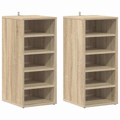 vidaXL Shoe cabinets 31.5 x 35 x 70 cm Sonoma Oak 5 compartments 2