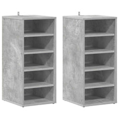 vidaXL Shoe cabinets 31.5 x 35 x 70 cm Concrete Grey 5 pairs of shoes 2