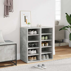 vidaXL Shoe cabinets 31.5 x 35 x 70 cm Concrete Grey 5 pairs of shoes 1