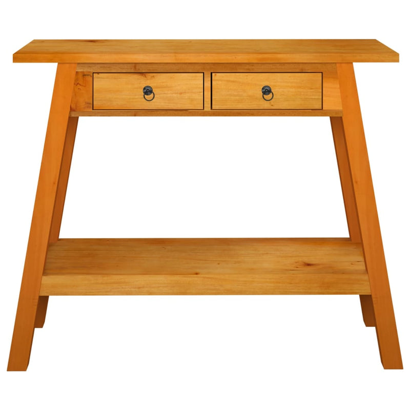 Console Table with Drawers 90x30x75 cm Solid Wood Mahogany