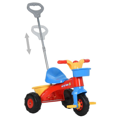 Tricycle for Kids with Parent Handle Multicolour