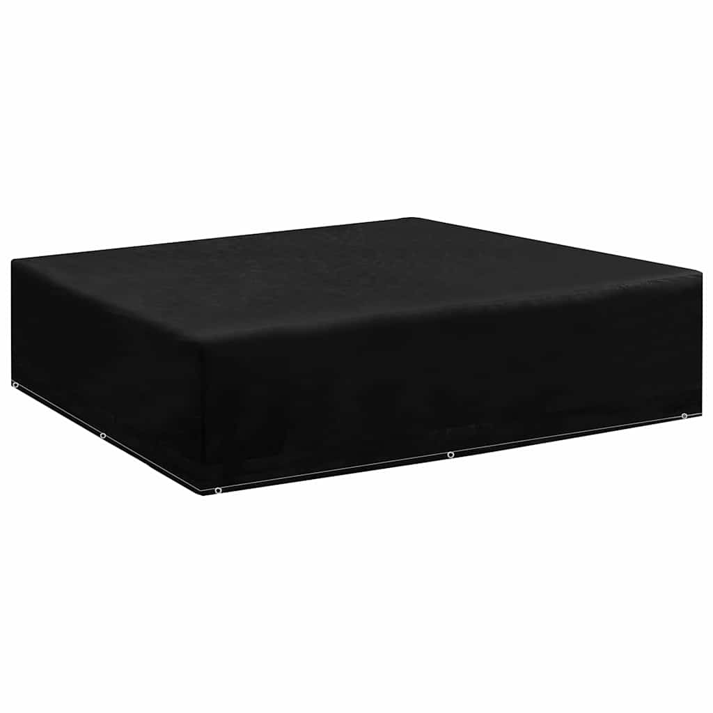 vidaXL Garden Furniture Cover | Set of 2 | Black | Polyethylene, Aluminium 2