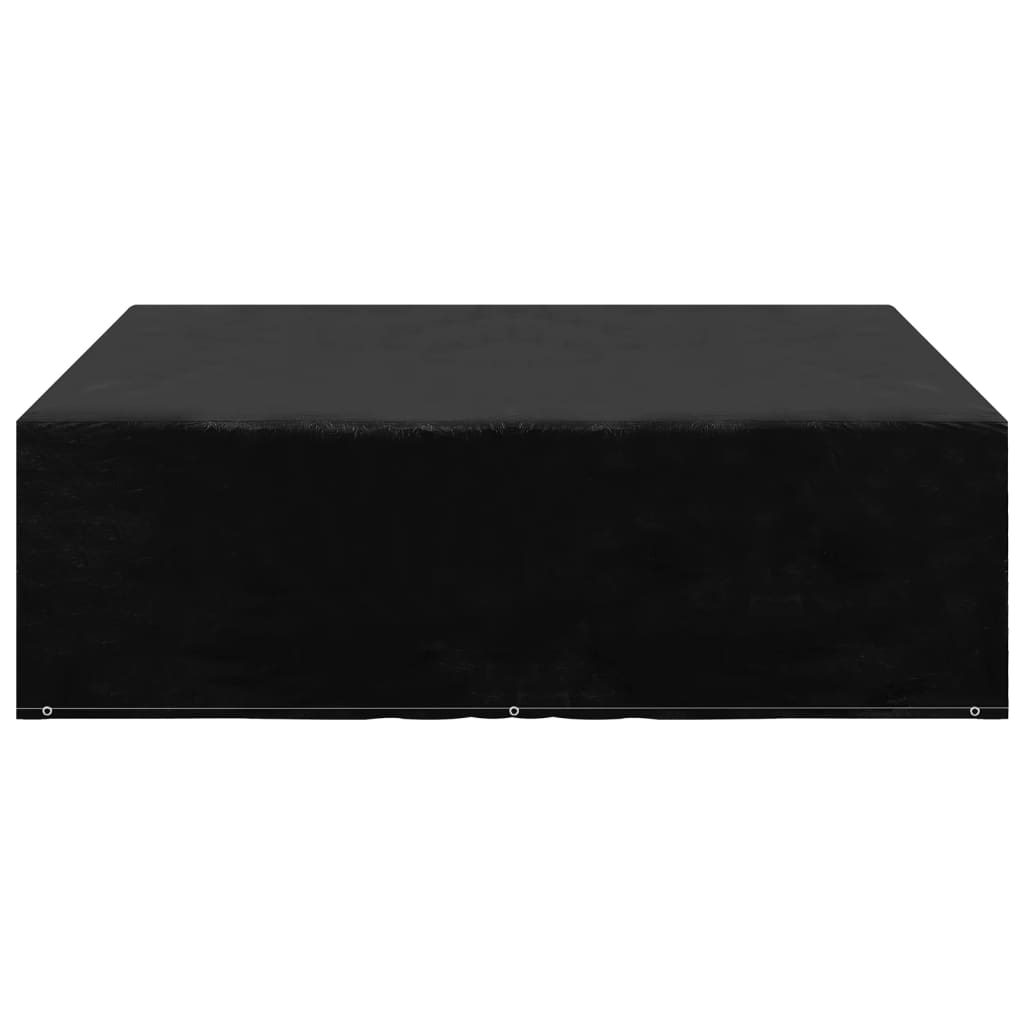vidaXL Garden Furniture Cover | Set of 2 | Black | Polyethylene, Aluminium 3