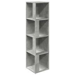 809039 vidaXL Corner Cabinet Concrete Grey 33x33x132 cm Engineered Wood 2
