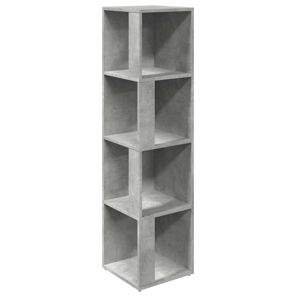 Corner Cabinet Engineered Wood 33 x 33 x 132 cm Concrete grey