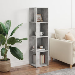 809039 vidaXL Corner Cabinet Concrete Grey 33x33x132 cm Engineered Wood 3