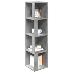 809039 vidaXL Corner Cabinet Concrete Grey 33x33x132 cm Engineered Wood 6