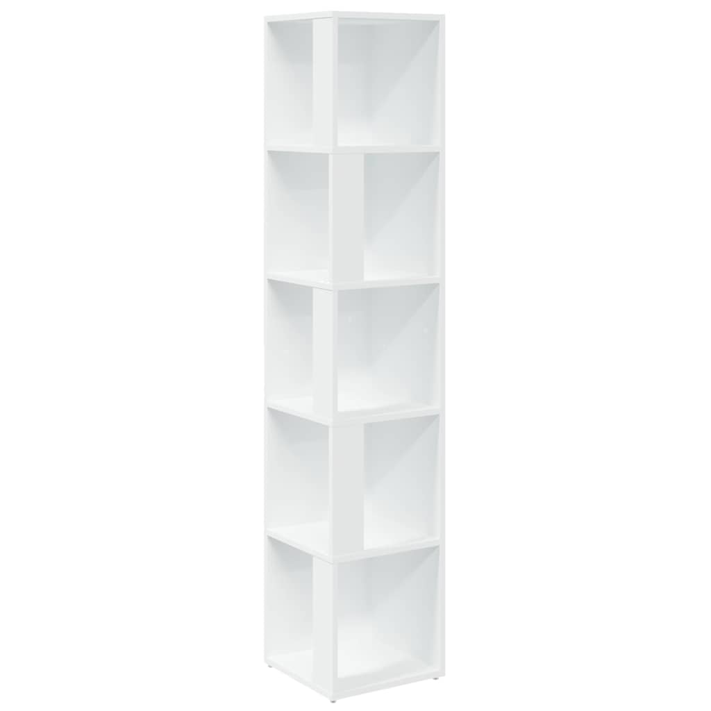 Corner Cabinet 33x33x164.5 cm Engineered Wood 33 x 33 x 165 cm White