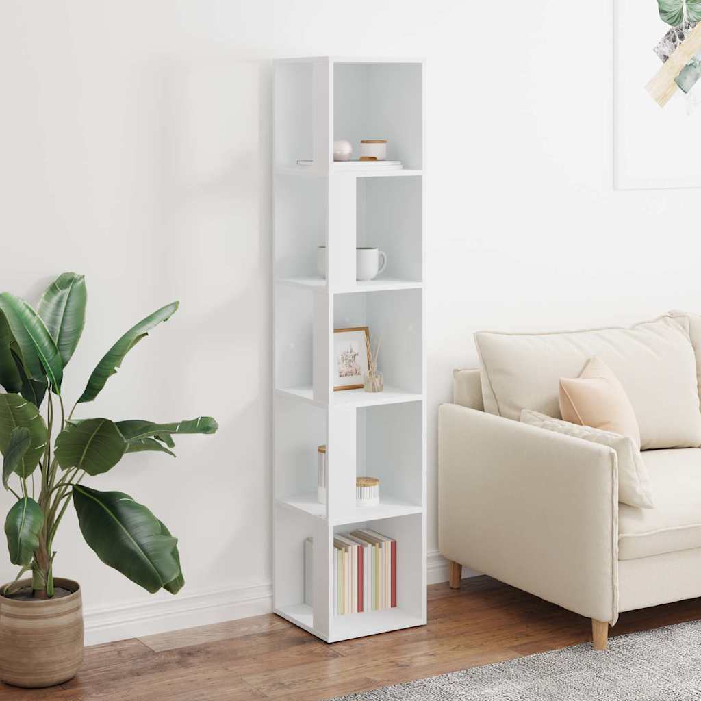 Corner Cabinet White Engineered Wood, image 3