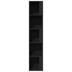 Corner Cabinet Black Engineered Wood, image 5