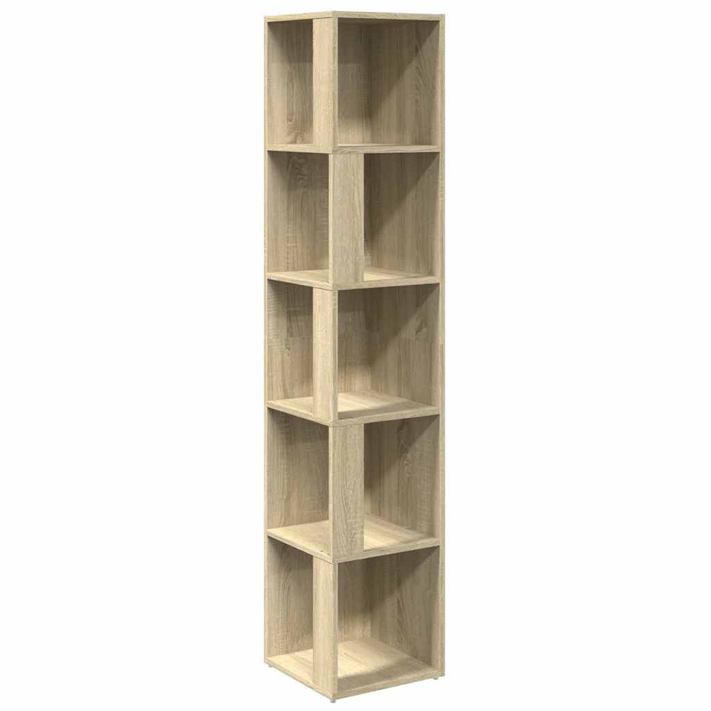 809047 vidaXL Corner Cabinet Sonoma Oak 33x33x164,5 cm Engineered Wood 2