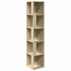 809047 vidaXL Corner Cabinet Sonoma Oak 33x33x164,5 cm Engineered Wood 2