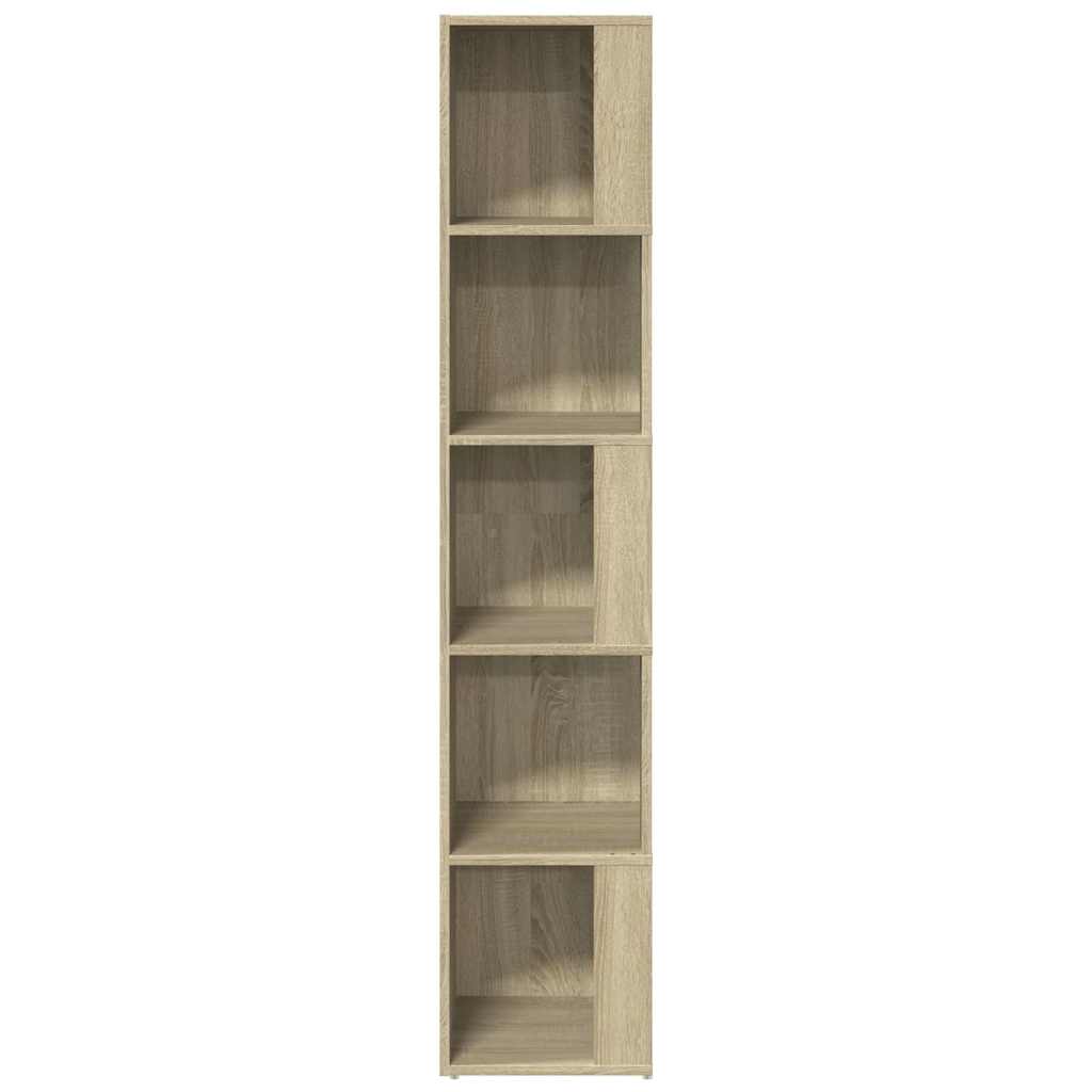 809047 vidaXL Corner Cabinet Sonoma Oak 33x33x164,5 cm Engineered Wood 5