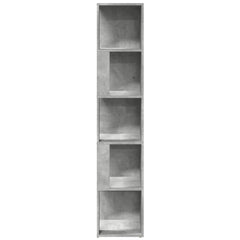 809048 vidaXL Corner Cabinet Concrete Grey 33x33x164,5 cm Engineered Wood 4