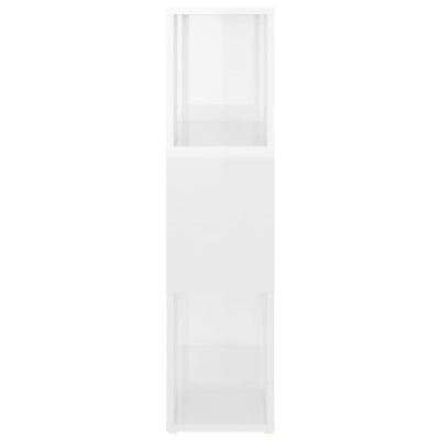 Book Cabinet Room Divider High Gloss White 60x24x94cm Engineered Wood