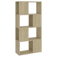 vidaXL Book Cabinet Room Divider | Sonoma oak | Engineered wood | Medium 2