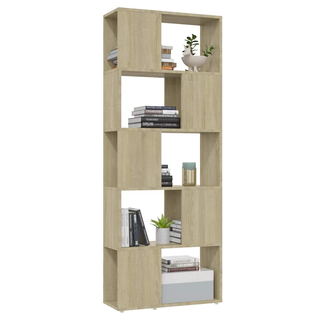 vidaXL Book Cabinet | Sonoma oak | Engineered wood | Medium | Book Cabinet 4