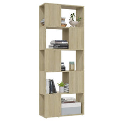 vidaXL Book Cabinet | Sonoma oak | Engineered wood | Medium | Book Cabinet 4