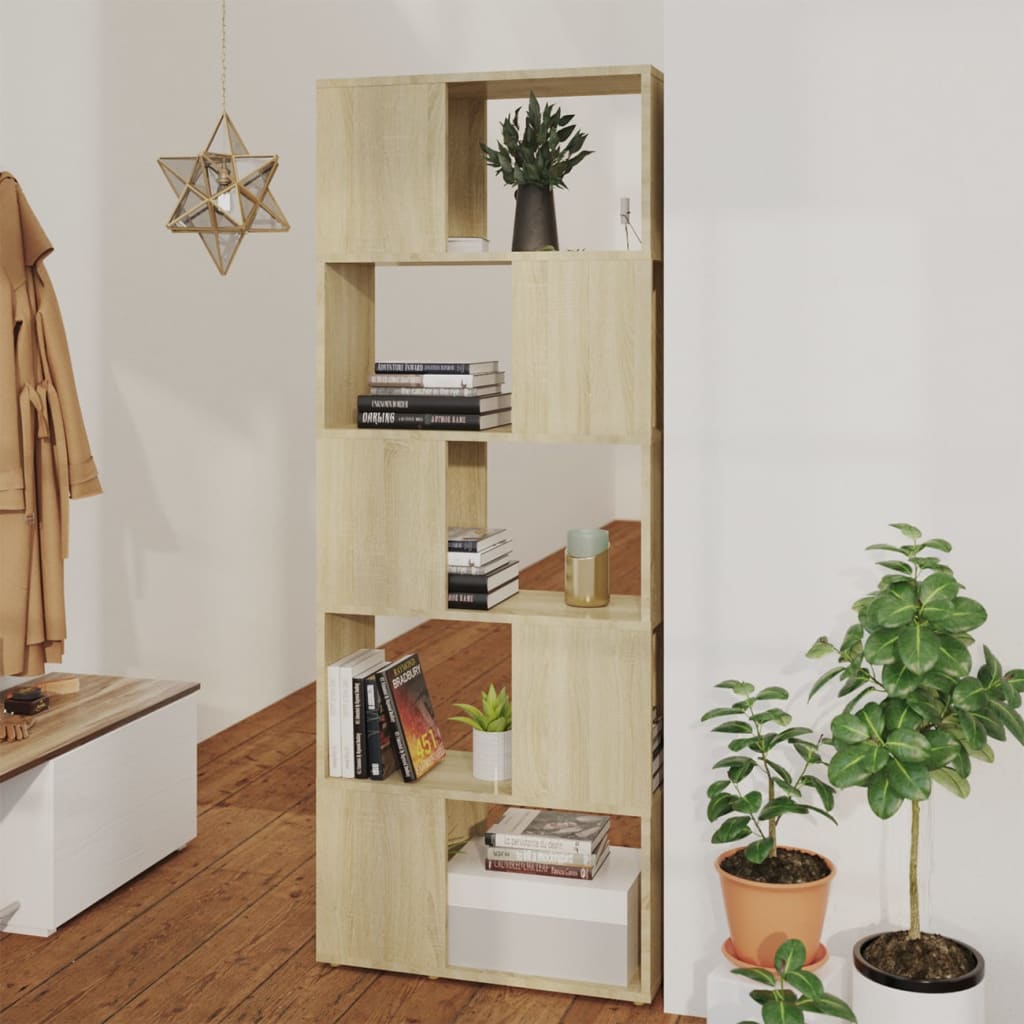 vidaXL Book Cabinet | Sonoma oak | Engineered wood | Medium | Book Cabinet 1