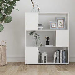 vidaXL Book Cabinet Room Divider White 80x24x94 cm Engineered Wood 3