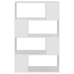 vidaXL Book Cabinet Room Divider White 80x24x124.5 cm Engineered Wood 5