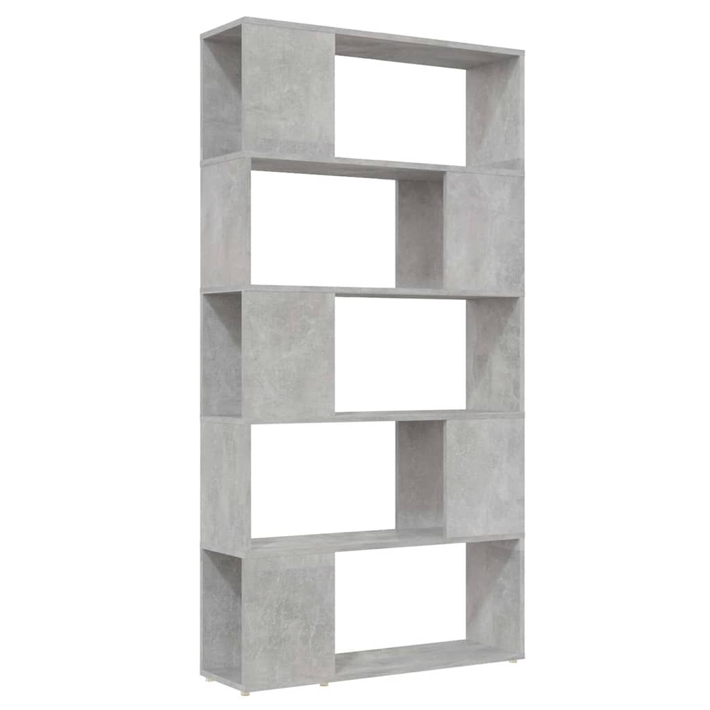 vidaXL Book Cabinet Room Divider | Concrete grey | Engineered wood 2