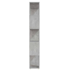 vidaXL Book Cabinet Room Divider | Concrete grey | Engineered wood 4