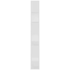 Book Cabinet Room Divider 80x24x186 cm Engineered Wood White