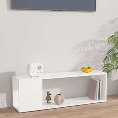 vidaXL TV Cabinet | White | Engineered wood | 100 x 24 x 32 cm | TV Cabinet 1