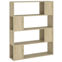 vidaXL Book Cabinet Room Divider Sonoma Oak 100x24x124 cm 2