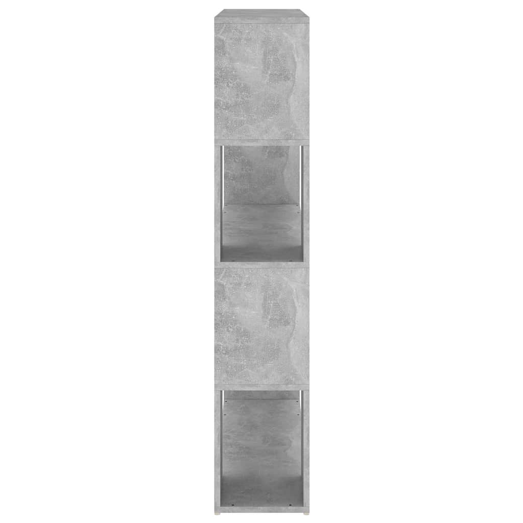 vidaXL Book Cabinet Room Divider | Concrete grey | Engineered wood 6