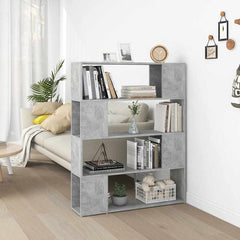 vidaXL Book Cabinet Room Divider | Concrete grey | Engineered wood 1